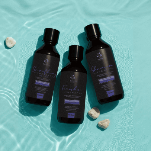 Blond Hair Care Set (4 × 150 ml): Anti-Residue Shampoo + Conditioner + Smoothing Protein Mask + Finisher